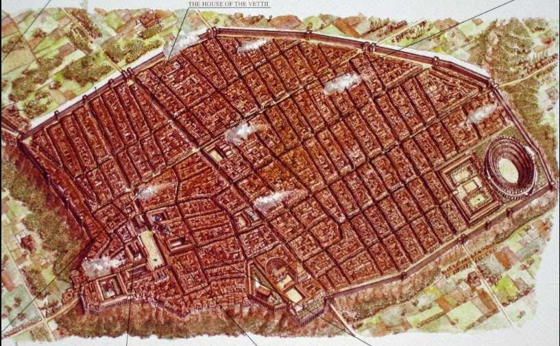 Ancient Pompeii Pompeii Street Grid The ways we plan our cities Patterns of