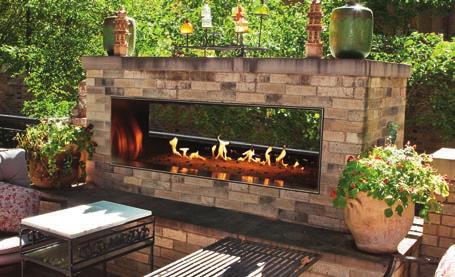 All our outdoor hearth products feature stainless steel for all exterior surfaces to provide lasting beauty.
