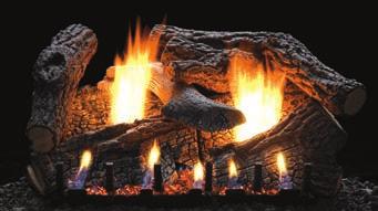Millivolt and manual burners are also certified for installation as vented log sets, so