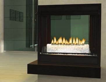 mantel, in an art installation the possibilities are boundless. Loft Series burners install in any certified vent-free firebox or masonry fireplace to help complete your artistic statement.