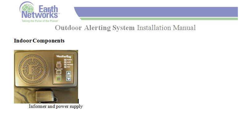 Outdoor Alerting System Informer 1.