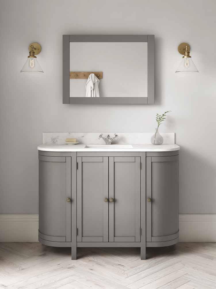 NEW RANGE CHARMING CURVED CLASSIC This charming NEW 1200 curved vanity is the perfect focal