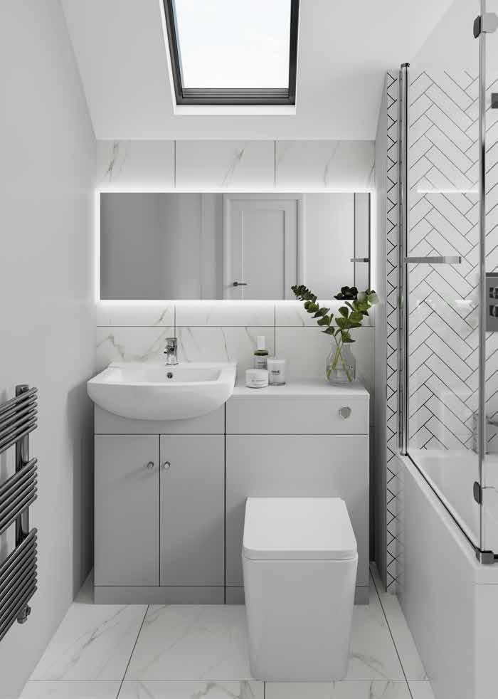 TIMELESS BATHROOM ESSENTIALS Ikoma is a timeless blend of practical storage and clever design.