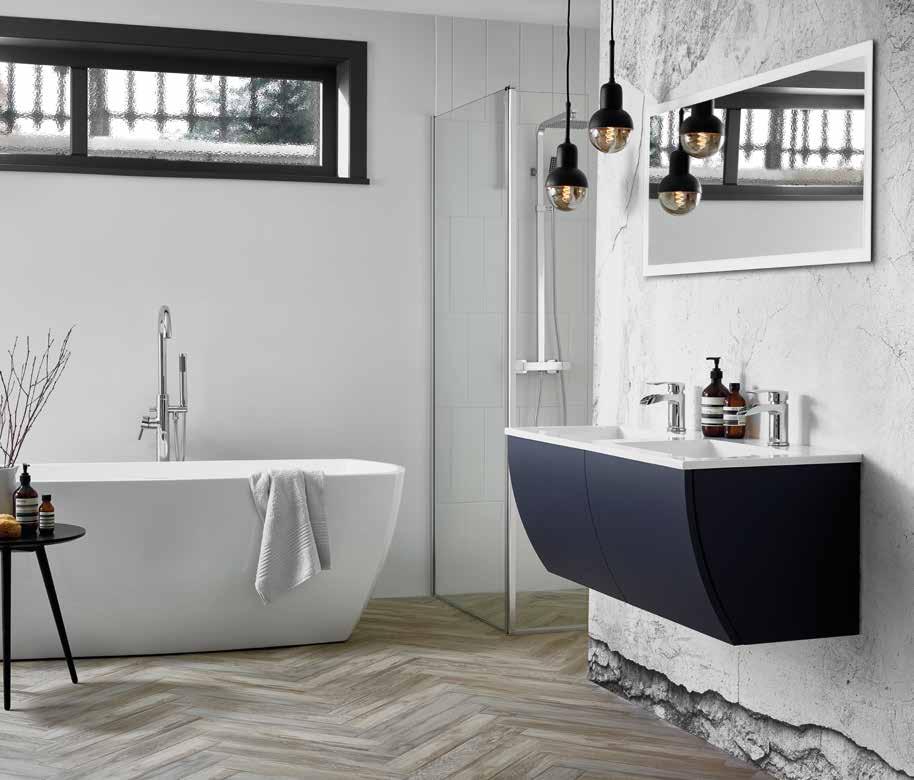 Intense rich hues are dramatic, luxurious and add personality to your bathroom.