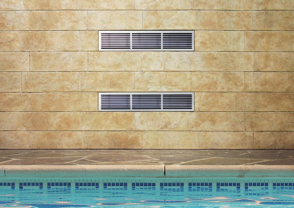 The equipment can be installed easily onto the rear wall of the indoor pool and can be connected to the inside of the pool area via two wall openings using Condair s optional ventilation duct.