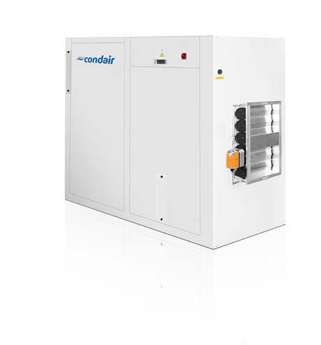 CONDAIR DP-HE High-Efficiency Dehumidifier In large swimming pools, indoor aqua parks, saunas, and in hotels, sport and wellness facilities, the highly efficient air dehumidifiers from Condair DP-HE