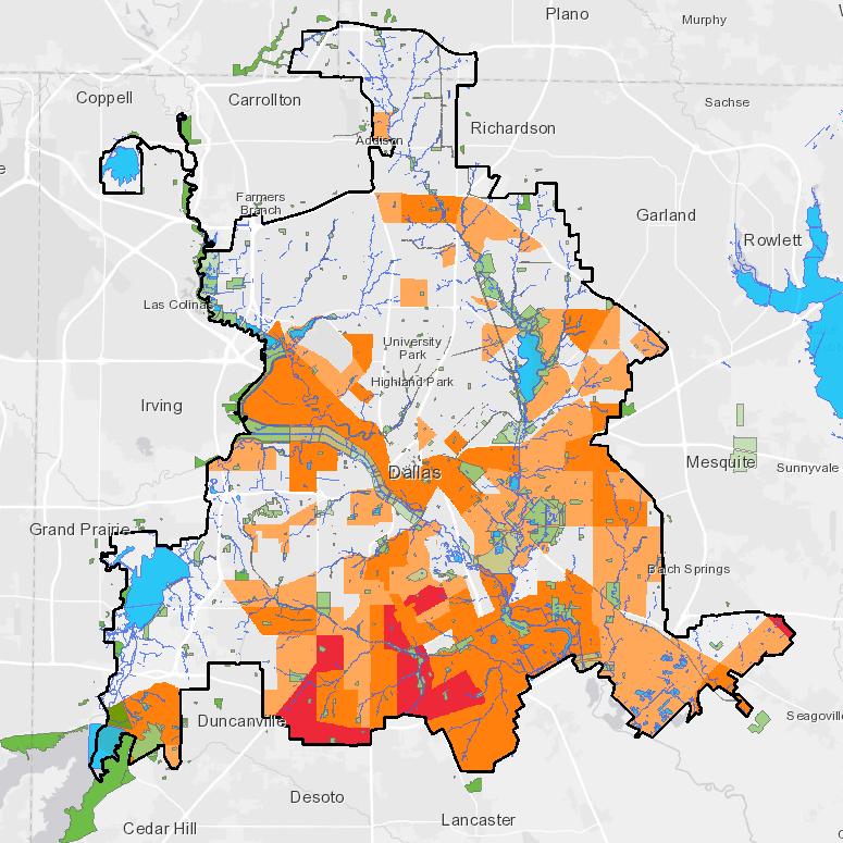 Layer 5: Identify areas of Dallas with high incidents of cardiovascular disease