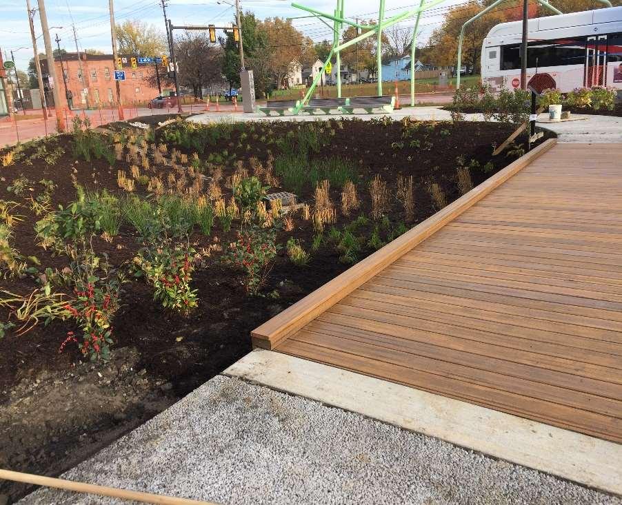 Arch Park Slavic Village Green Infrastructure 2016 Project Awarded GI Technology: Curb Cuts, Bioretention