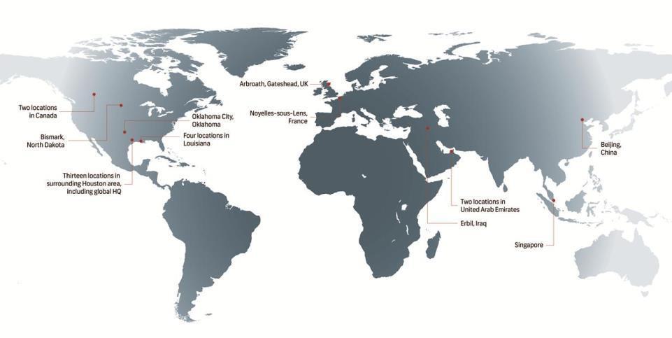 Global Footprint 34 facilities spanning 8