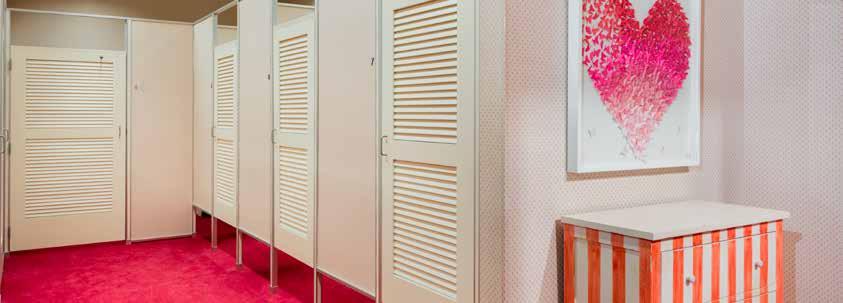 METAL, LIGHT & COLOR Von Maur Photography by Mark Steele Photography FITTING ROOMS Stylmark offers sturdy, high quality fitting room systems that are designed to fit together easily and quickly to
