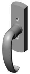 WINDOW HARDWARE ESCUTCHEONS N 3 Price includes your choice of any lever. Call for pricing. Combinations are shown with L104 Hook Lever for illustrations only.