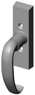 N 4 WINDOW HARDWARE ESCUTCHEONS Price includes your choice of any lever. Call for pricing. Combinations are shown with L104 Hook Lever for illustrations only. Refer to Section A for desired lever.