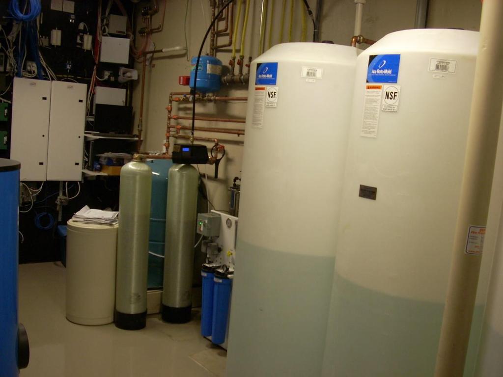 This is using an alternating water softener as pretreatment for