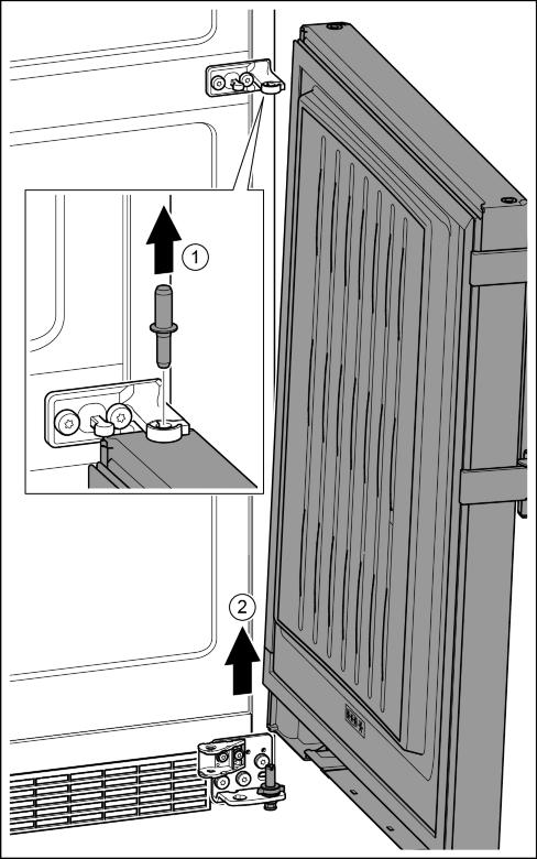 Fig. 23 (3) u Lift door and place to one side.