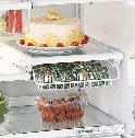 Adjustable spill-proof shelves Wire Everwhite sliding freezer basket Four