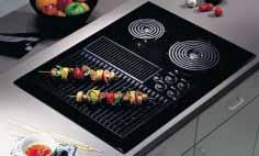 optional cooking modules Shown with optional Ribbon module JXDR50VW and Grill module JXDL44N. Grill Module Front and rear controlled heating element for more cooking flexibility and energy savings.