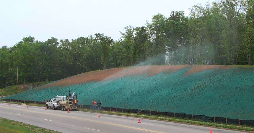 3.4 HYDRO-SEEDING DESCRIPTION & PURPOSE Hydro-seeding is the method of spraying a seed slurry mixture onto a surface.