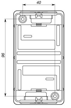 How to work with the device Panel placed into the small plastic enclosure. Dimensions are on the Fig. 7. Installation recommendations 1. Prepare the place of panel mount mark and drill holes: a.
