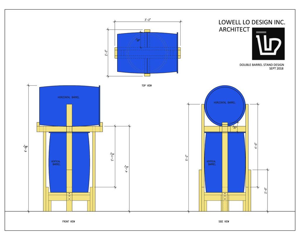 Design for Double Barrel Stand (Sept 2018) By