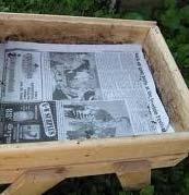 Dump onto newspaper Gently aerate