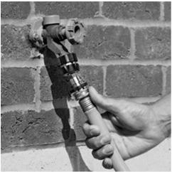 connection with shut-off valve