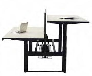 ELEVATION SIT STAND DUAL STATION-ELECTRIC WORKSTATIONS & TABLES DUAL STATION WITH BLACK FRAME ELEVATION SIT STAND DUAL SIDE ELECTRIC WORKSTATION 1800w x 800d each x 625-1275h other top sizes