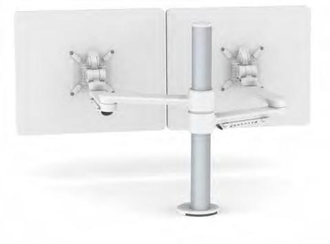 HEIGHT ADJUSTABLE MONITOR SYSTEMS OFFICE ACCESSORIES C.ME DUAL MONITOR ARMS DOUBLE MONITOR MOUNT C.