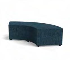 COLLECTION-No Backs Curved Ottoman, 90 Degree Section D End Ottoman, 1200w x 600d x 450h Fully