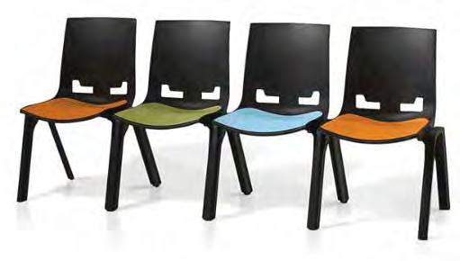 POLYPROPYLENE CHAIRS SEATING EURO CHAIR EURO CHAIR 445w x 410d x 445h Seat, 855h o/a upholstered option