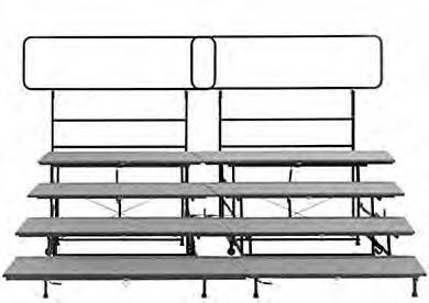 SICO CHORAL RISER STAGING 2x FOUR TIER CHORAL RISERS SICO CHORAL RISER Three Tier Four Tier Black