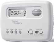 Selectable Celsius or Fahrenheit temperature display. Includes B/O terminals. Electronic accuracy. Electrical Rating: Hardwire... 20-30 VAC, NEC Class II 50/60Hz Battery Power.