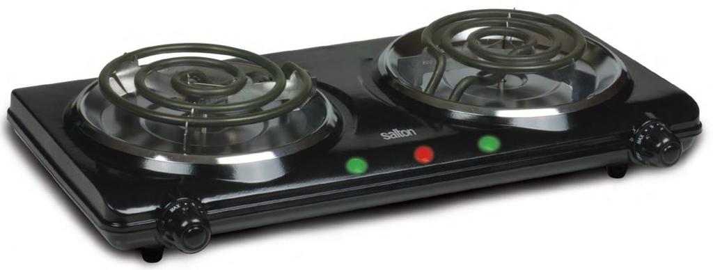 PORTABLE COOKING RANGE DOUBLE BURNER HP1427 Perfect for student dorms,