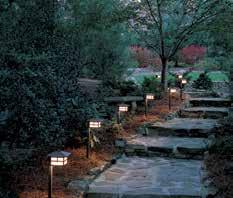 shadows when used at steps, as well as away from plants so they don t interfere with light distribution Uplighting Highlight or accent distinct plants, trees or accessories