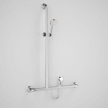 SH-A RM 21 Patient Uni Acc Rm RM 61 Staff Unisex Acc WC & Shr Virtu Plus Starsafe II Inverted T Accessible Shower Set RH AS 1428.1 Accessible 782741A -WELS 3 star rated, 9L/min -Complies with AS1428.