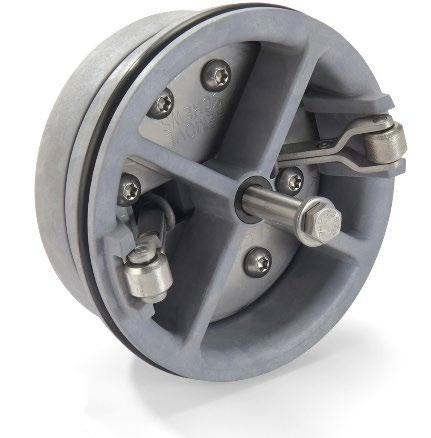 seal with low pressure loss Center guided stem designed for longevity and repeatability