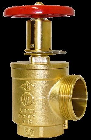 fire valves restricting hose valve Model F105 Standpipe valve for hose stations Regulates pressure under FLOW conditions only Can be adjusted and set in the field while flow testing the standpipe