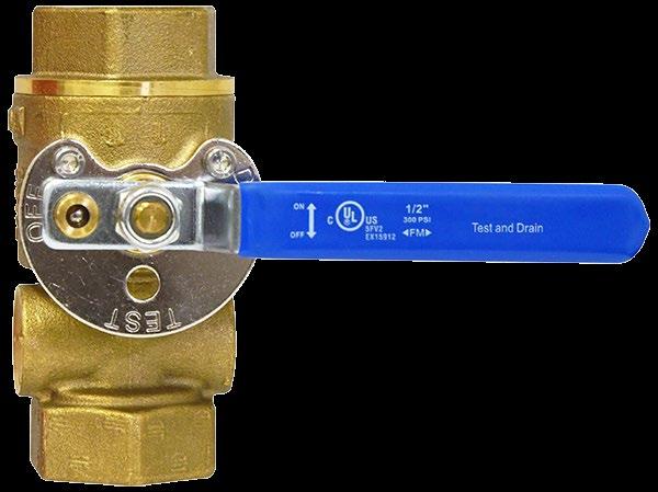 test and drain valves test and drain valves Model FTP Provide for required water flow testing and draining of a sprinkler system with one valve In