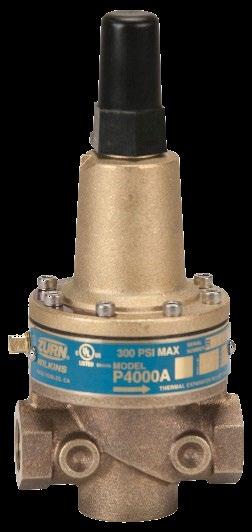 pressure control valve pressure control valve Model P4000A Prevents pressure build-up in a fire