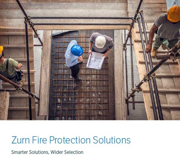 WE RE SOLVING SMARTER Zurn, a trusted and reliable fire protection leader, is solving smarter with a comprehensive line of fire protection solutions, providing contractors and engineers a single
