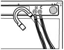 There are 4 bolts in the rear panel of the washer that support the suspension system during transportation. 1. Using a ½ in. (13 mm) wrench, loosen each of the bolts. 2.