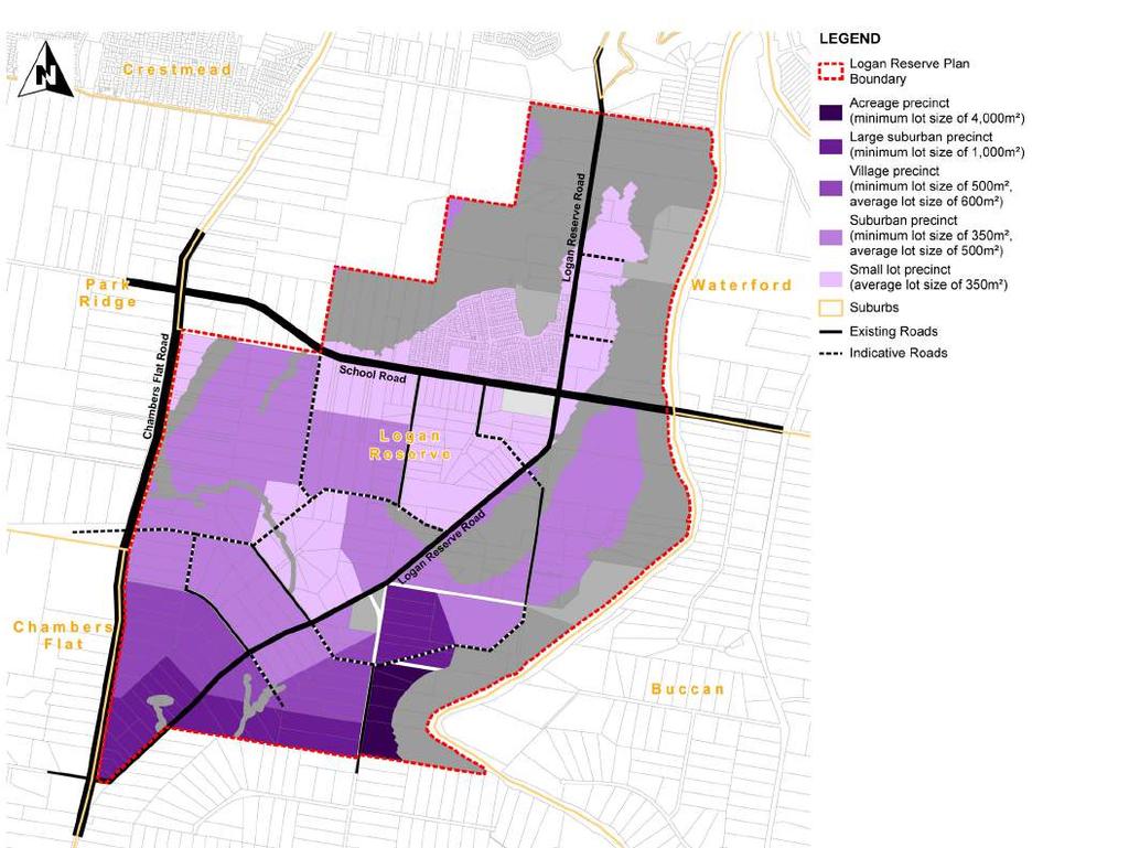 HOUSING The draft plan proposes five different residential precincts, providing housing diversity in the area.