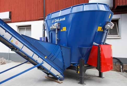 No compromise in performance and feed quality Mixing A stationary mixer and weighing system are the heart of DeLaval Optimat.