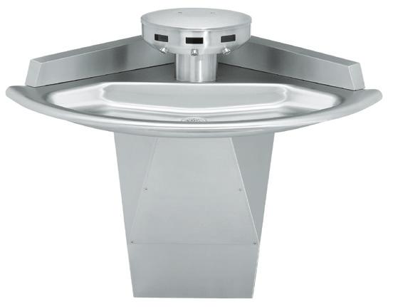 cupc Certified Available with Infrared, Air or TouchTime 54" Bowl Size Wall-Mounted or Floor-Mounted Standard and Juvenile Height with Air (hand), TouchTime Pushbutton and Piezo or Infrared are
