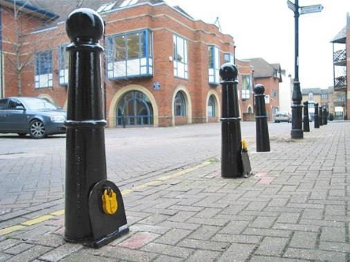 fit with heritage character Bike racks - Example