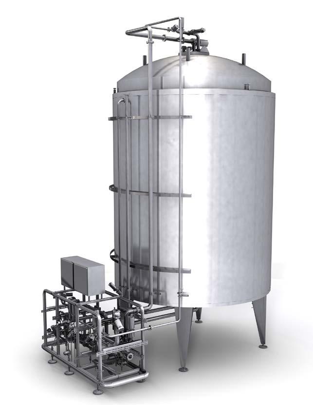 System expansions VarioStore tank system for aseptic systems The intermediate storage and buffering of products in the product treatment process is crucial for an effective and finely tuned