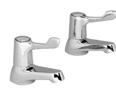 TAPS Brassware for any public or semi-public washroom PILLAR TAPS WITH FLUTED HANDLES For connecting to hot and