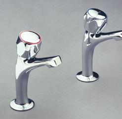 026 SELF-CLOSING MANUAL PUSH TAP Manufactured from chromium plated brass.