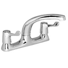 TAPS Brassware for any public or semi-public washroom OPTIMA ADRIATIC DECK MIXER WITH LEVERS For connecting to hot and cold water.