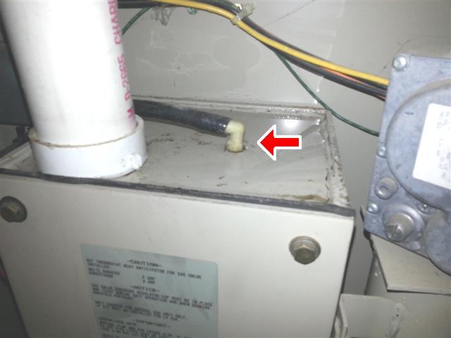 8 It appears that the condensate hose at