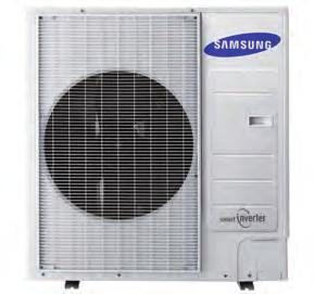 Outdoor Unit The outdoor unit contains the Samsung Smart Inverter compressor which circulates refrigerant to the indoor unit and back again.